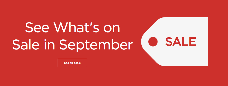 September Monthly Sale