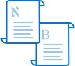 Variaciones de texto icono