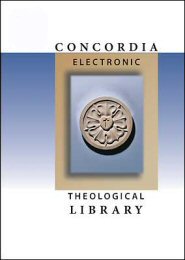 Concordia Electronic Theological Library: Collection 2 (2 vols.)